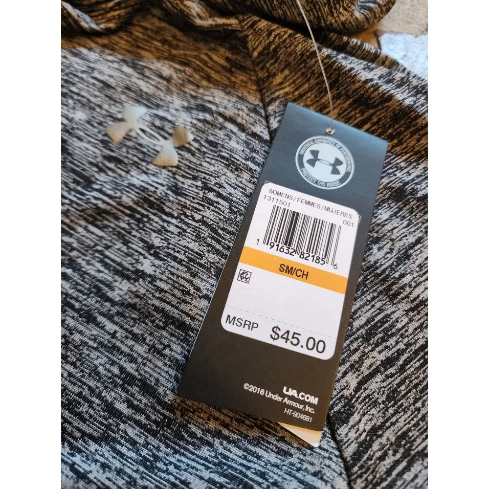 Under Armour Womens Hoodie Gray HeatGear Pullover Long Sleeve SM NWT - Picture 4 of 10